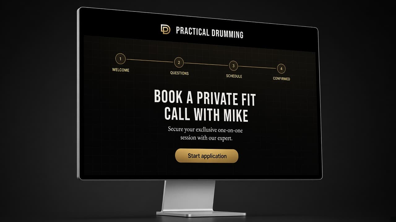 Studio Display showing the Book a Call application flow